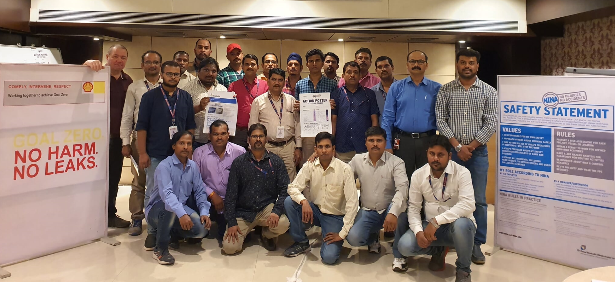 NINA Workbox Hands sessions for subcontractor Mathew Associates